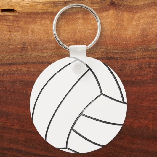 安いバルクバレーボールのギフトキーホルダーあなたの色 キーホルダー (正面)