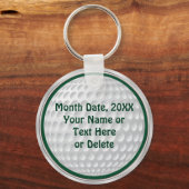 安いパーソナライズされたゴルフギフト キーホルダー (正面)