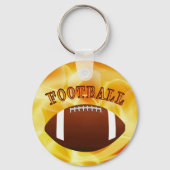 安いパーソナライズされたサッカーキーホルダーあなたのテキスト キーホルダー (裏面)