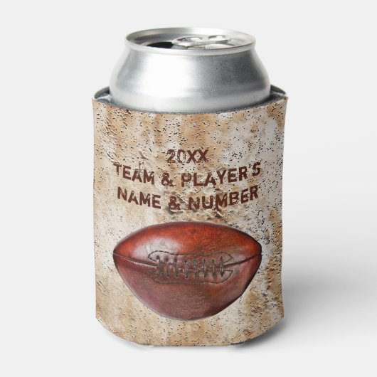安いパーソナライズされたサッカーチームの贈り物、クーラーボックス 缶クーラー (缶正面)