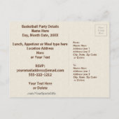 安いパーソナライズされたサッカー招待状あなたのテキスト インビテーションポストカード (裏面)