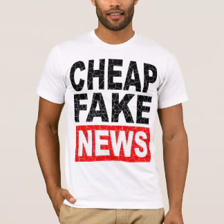 安いフェイクニュースTシャツ – メディア批評家のためのTシャツ Tシャツ
