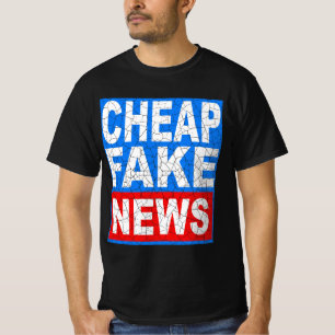 安いフェイクニュースTシャツ – メディア批評家のためのTシャツ Tシャツ