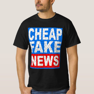 安いフェイクニュースTシャツ – メディア批評家のためのTシャツ Tシャツ