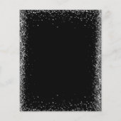 安いブラックシルバーグリッターバルーンライト誕生日 チラシ (裏面)