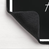 安いブラックマウスパッドと白モノグラム&フレーム マウスパッド (コーナー)