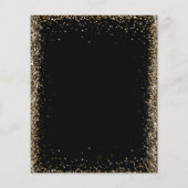 安いブラック金ゴールドグリッターライトバルーン誕生日 チラシ (裏面)