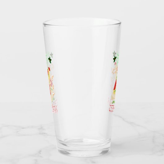 安いメリークリスマスクリスマスサンタ・ピザクリスマス タンブラーグラス (右)