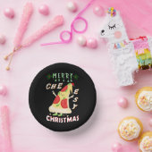 安いメリークリスマスクリスマスサンタ・ピザクリスマス ペーパーボウル (パーティー)