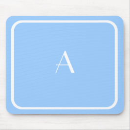 安いライトスカイブルーマウスパッドとホワイトモノグラム マウスパッド