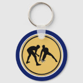 安いレスリングパーティーの好意,力士またはコーチ キーホルダー (裏面)