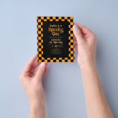 安いレトロなスプーキー・ワン ハロウィン 誕生日 チラシ (手)