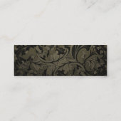 安いヴィンテージのグランジな花の名刺 スキニー名刺 (裏面)