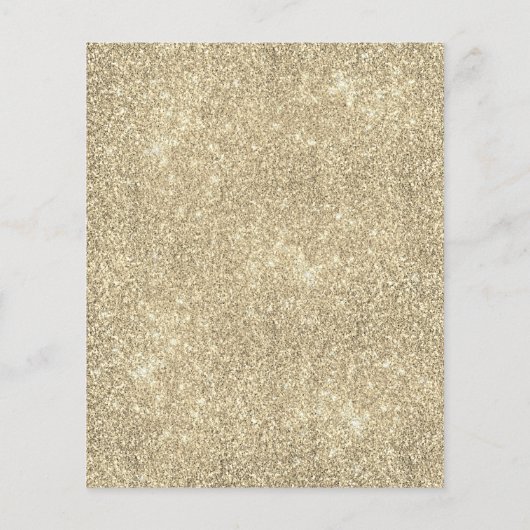 安い仮装赤面ピンク金ゴールドグリッター誕生日 チラシ (裏面)