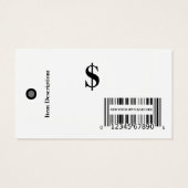 安い価格ラベルとバーコード小売販売ラベル (裏面)