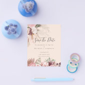 安い写真の救日付 – Pampas Grass Burgundy チラシ (シングル)