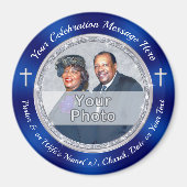 安い写真、クリスチャン・パーティー好意、任意の大事な行事 マグネット (正面)