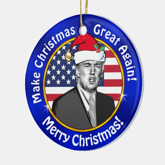 安い切り株が再びクリスマス素晴らしを作るオーナメント セラミックオーナメント (左)