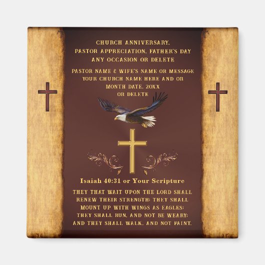 安い宗教的な贈り物バルク、教会のパーティー好意、 マグネット (正面)