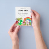 安い恐竜ユニコーンケーキキャンドルジョイント誕生日 チラシ (手)