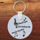 安い感謝の音楽先生感謝 キーホルダー (正面)