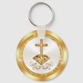 安い教会のアニバーサリーパーティーの好意 キーホルダー (裏面)