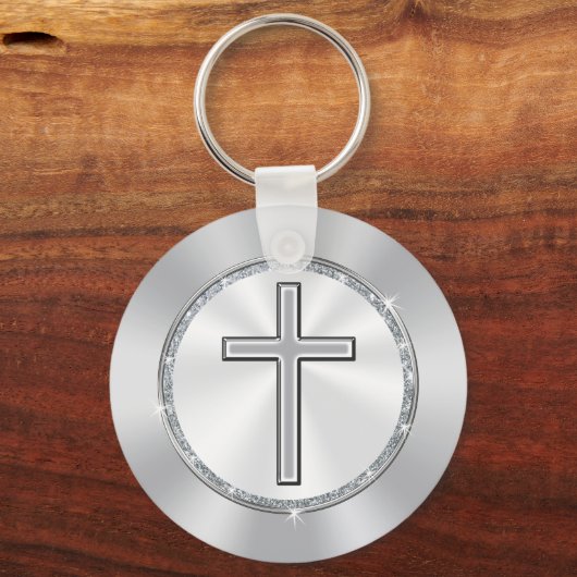 安い教会の記念日は十字架を好む3文字箱 キーホルダー (裏面)