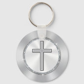 安い教会の記念日は十字架を好む3文字箱 キーホルダー (裏面)