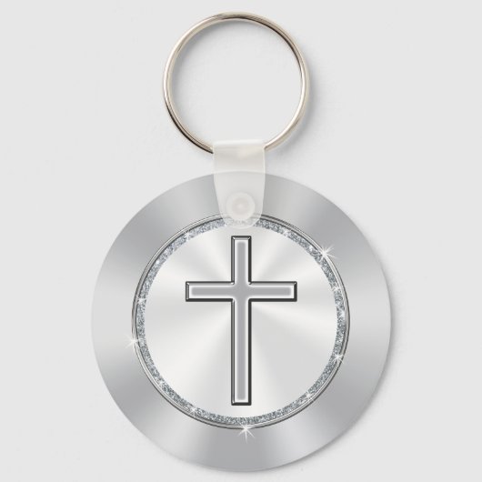 安い教会の記念日は十字架を好む3文字箱 キーホルダー (裏面)