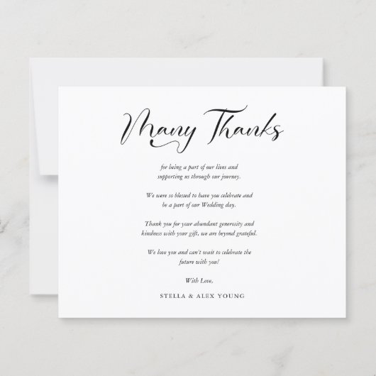 安い新郎新婦2枚の写真がコラージュハンドレター (裏面)