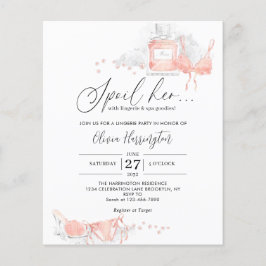 安い桃の赤面彼女のランジェリーブライダルシャワー