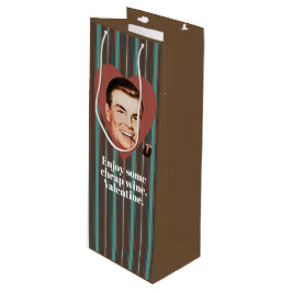 安い楽しむワインバレンタイン。 ワインギフトバッグ