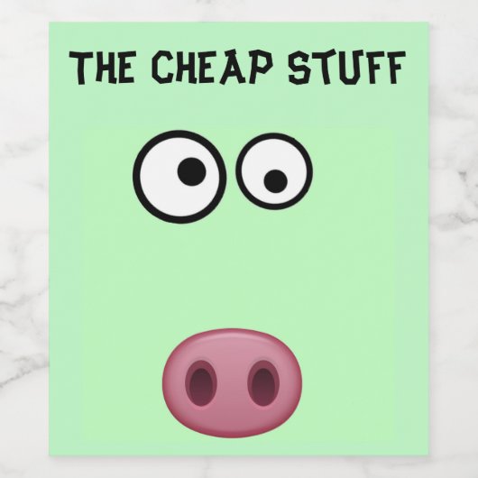 安い物ワインラベル ワインラベル (シングルラベル)