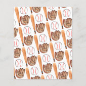 安い私たちの小さなスラッガーこうもり野球誕生日 チラシ (裏面)