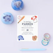 安い私たちの小さなスラッガーこうもり野球誕生日 チラシ (シングル)