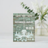 安い素朴バーンウッドブルー日素朴付を保存 案内ポストカード (スタンド正面)