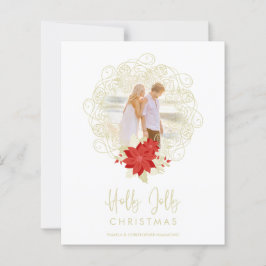 安い繁栄の黄金のオーナメント写真クリスマス