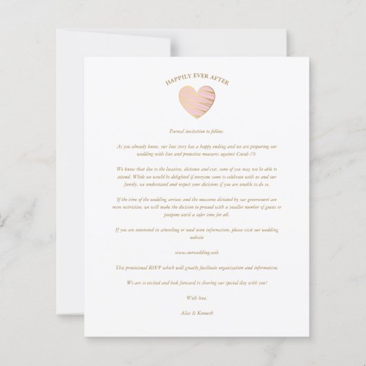 安い良い一緒にピンクゴールデンハート2写真 (裏面)