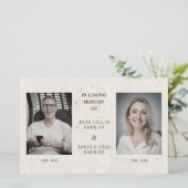 安い親愛人の死亡したカップルのカスタム写真 (スタンド正面)