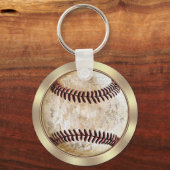安い野球のギフト、カッコいいキーホルダーパーソナライズされた キーホルダー (裏面)