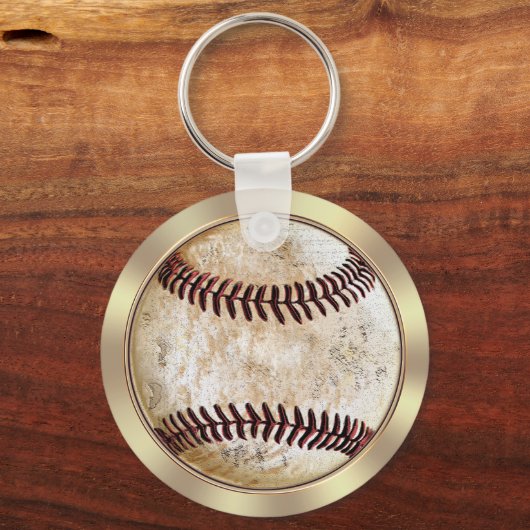 安い野球のギフト、カッコいいキーホルダーパーソナライズされた キーホルダー (裏面)