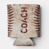 安い野球のコーチの贈り物、コーチまたはあなたのテキスト 缶クーラー (裏面)