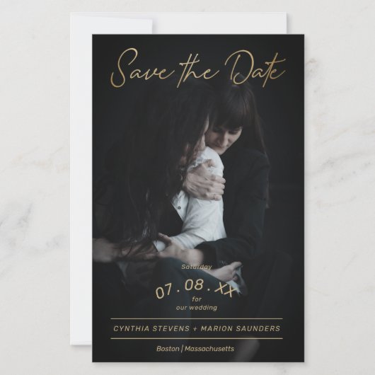 安い金ゴールドスクリプトフォトカップルレズビアンゲイズ (正面)