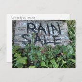 安い雨水 ポストカード (正面/裏面)