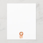 安い2野生のサファリパーティー動物2nd誕生日 チラシ (裏面)