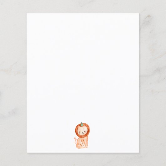 安い2野生のサファリパーティー動物2nd誕生日 チラシ (裏面)