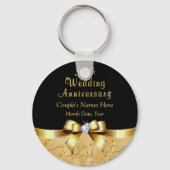 安い50周年結婚がおみやげを楽しむ キーホルダー (正面)