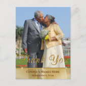 安い フォト ありがとう ポストカード、記念日 ポストカード (正面)