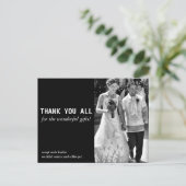 安おもしろい価のサンキューカード ポストカード (スタンド正面)