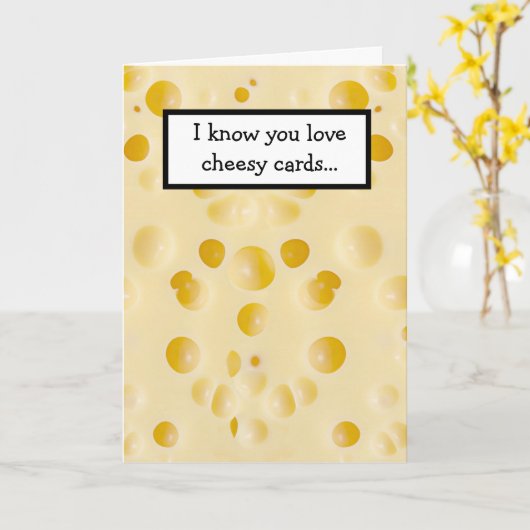 安おもしろい食 カード (黄色い花)